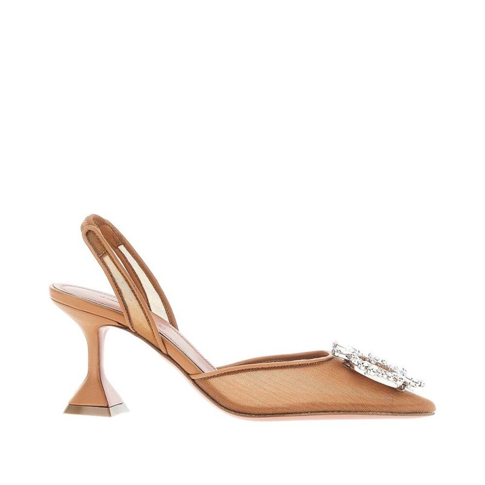 Amina Muaddi Women 'Begum Sling' Mesh Slingback Pumps
